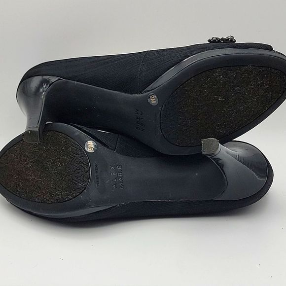 ALEX MARIE Black Heels.  SIZE 9M.  S903 - Picture 7 of 8